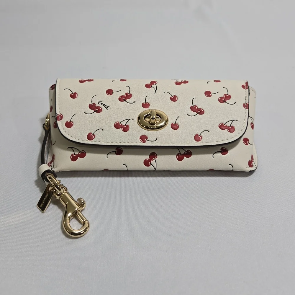 Coach Sunglass Case With Cherry Print